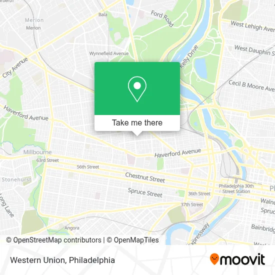 Western Union map
