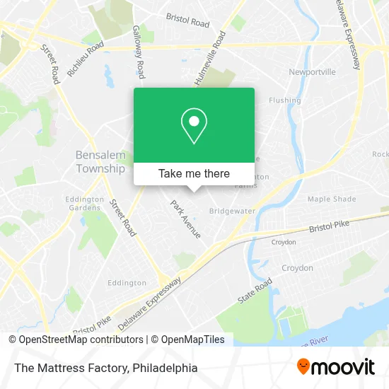 The Mattress Factory map