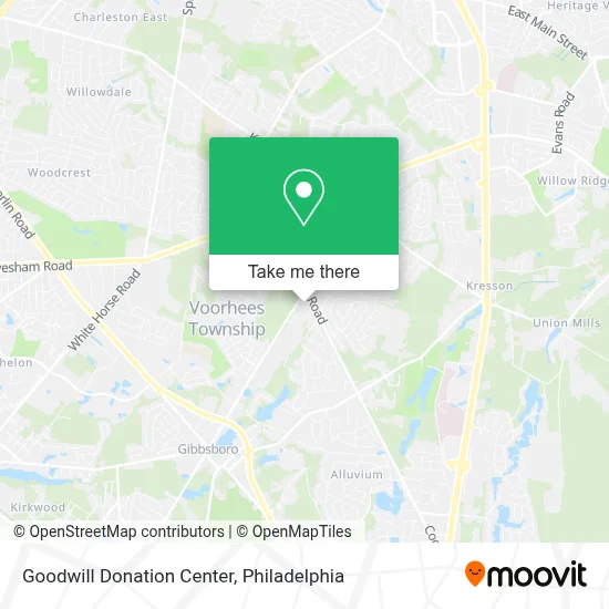 Goodwill Donation Center map