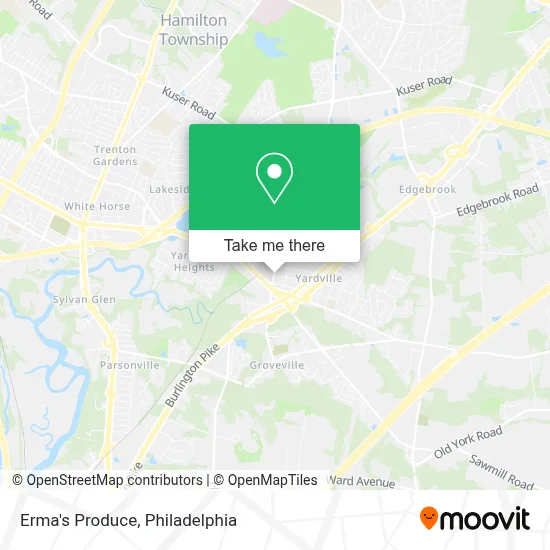 Erma's Produce map