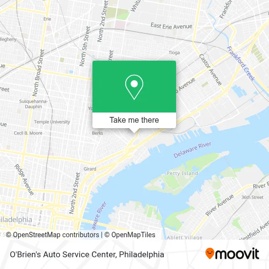 O'Brien's Auto Service Center map