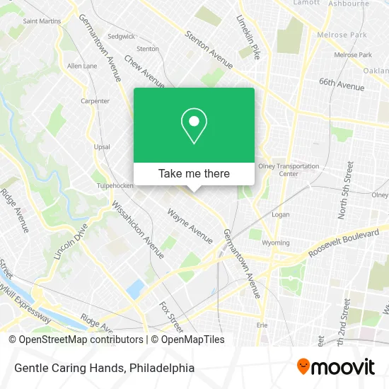 Gentle Caring Hands map