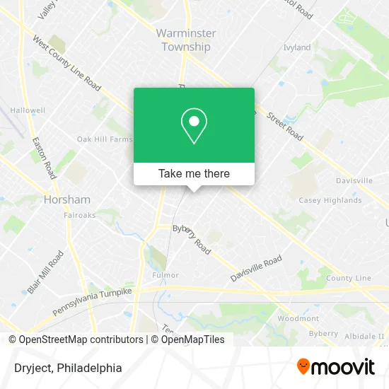 Dryject map