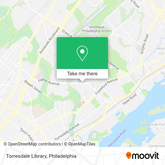 Torresdale Library map