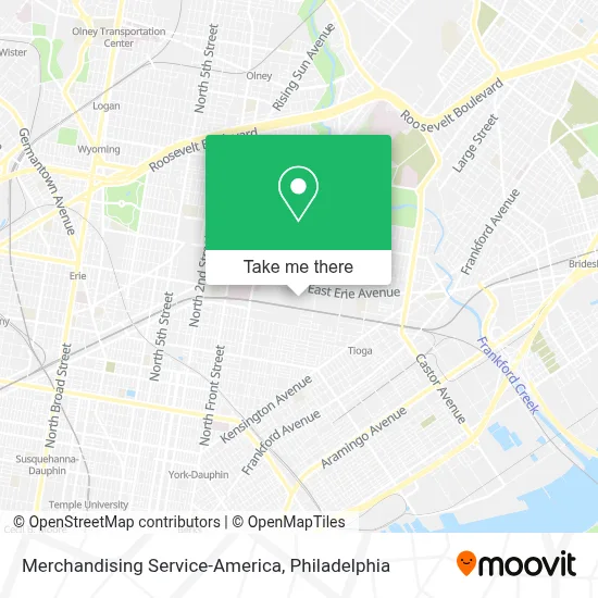 Merchandising Service-America map