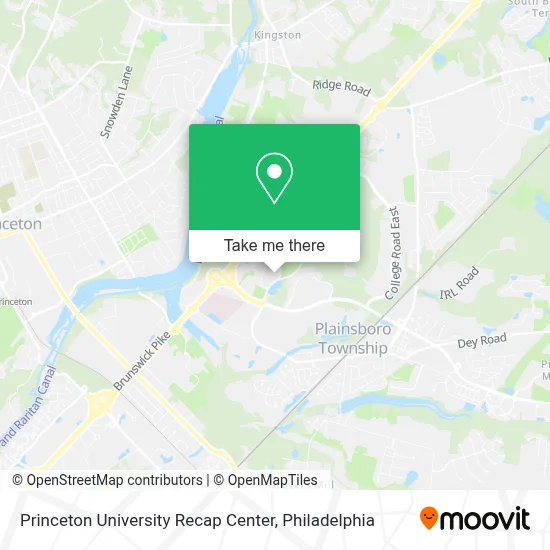 Princeton University Recap Center map