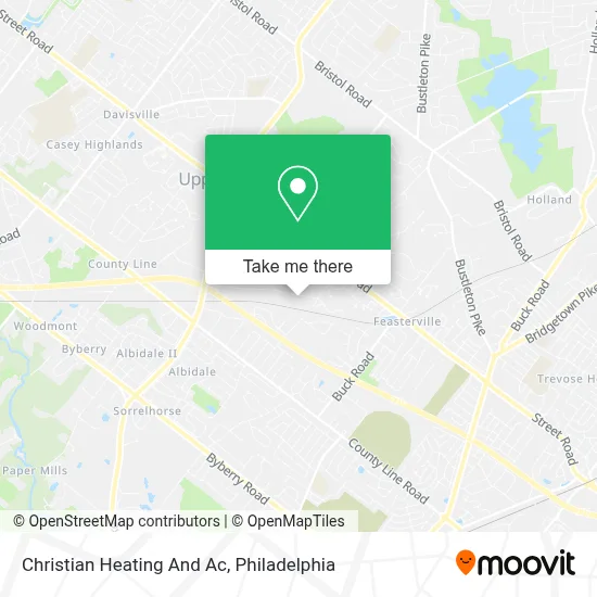 Christian Heating And Ac map
