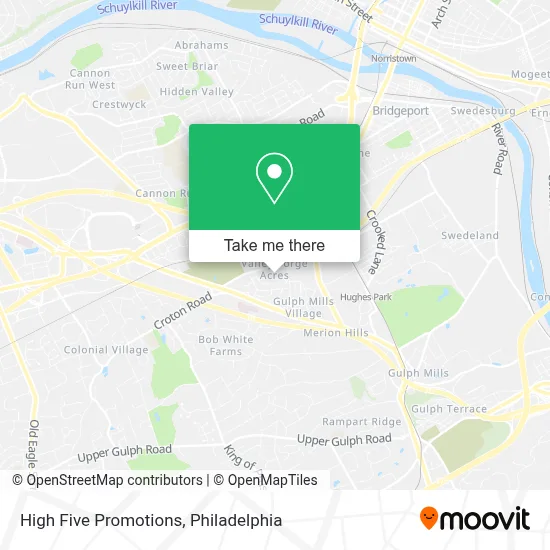High Five Promotions map