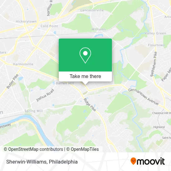 Sherwin-Williams map