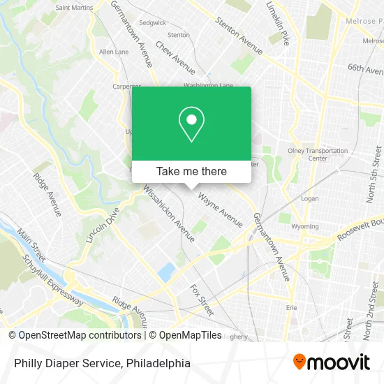 Philly Diaper Service map