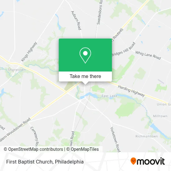 First Baptist Church map