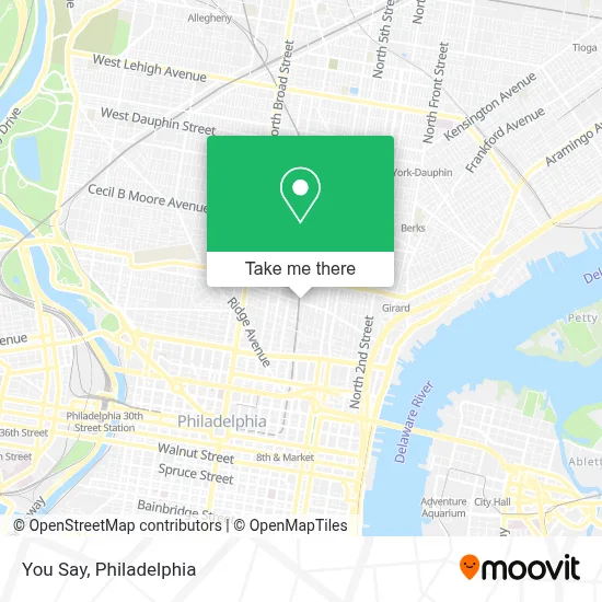 You Say map