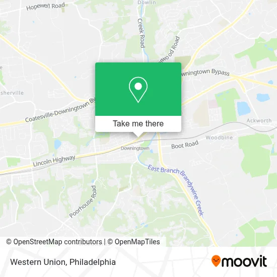 Western Union map