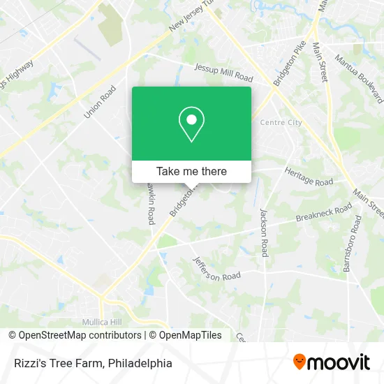 Rizzi's Tree Farm map