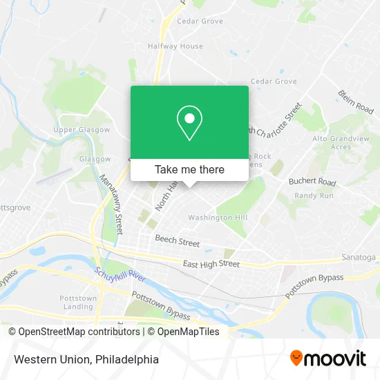 Western Union map