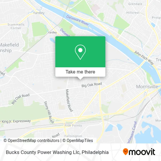 Bucks County Power Washing Llc map