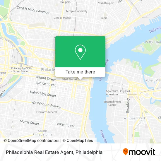 Philadelphia Real Estate Agent map