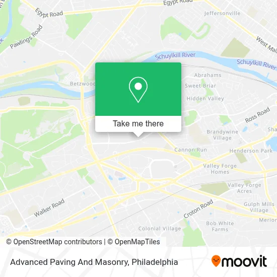 Advanced Paving And Masonry map