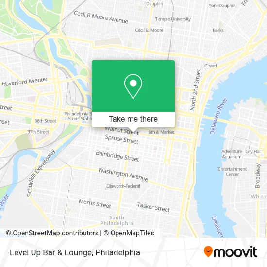 Level Up Bar & Lounge map