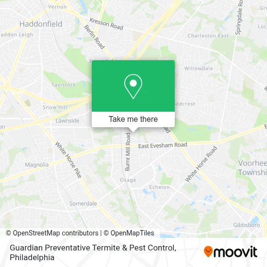 Guardian Preventative Termite & Pest Control map