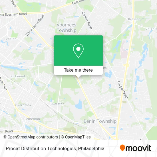 Procat Distribution Technologies map