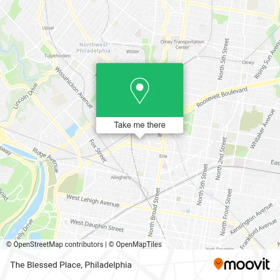 The Blessed Place map