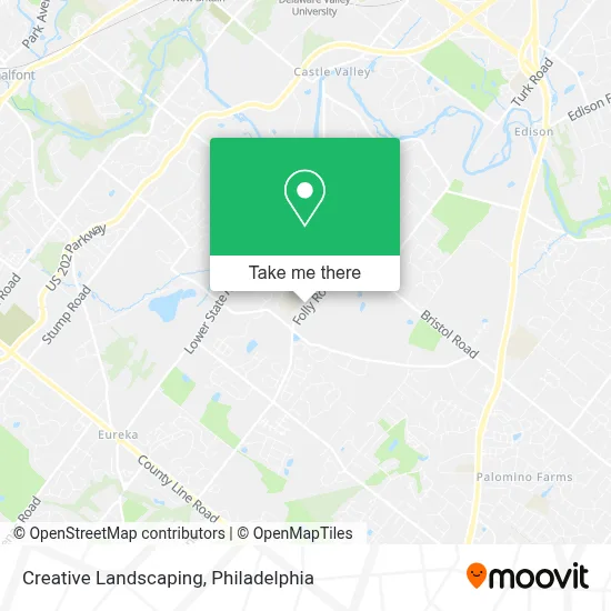 Creative Landscaping map