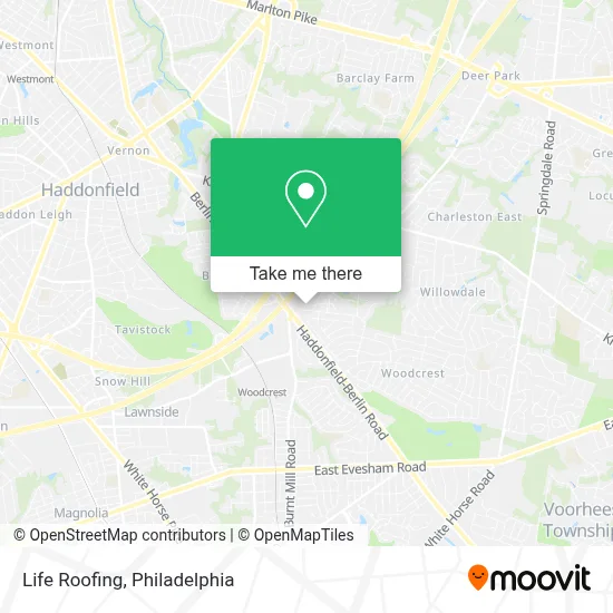 Life Roofing map
