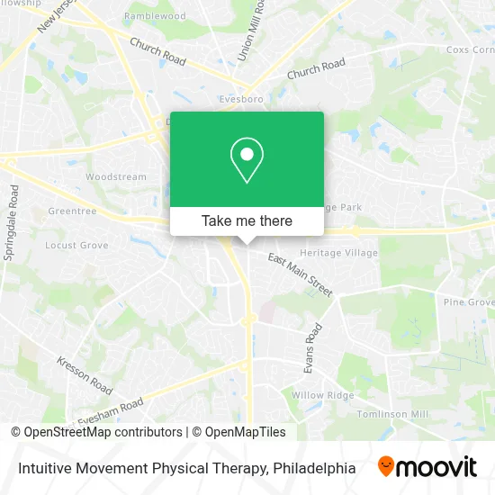Intuitive Movement Physical Therapy map