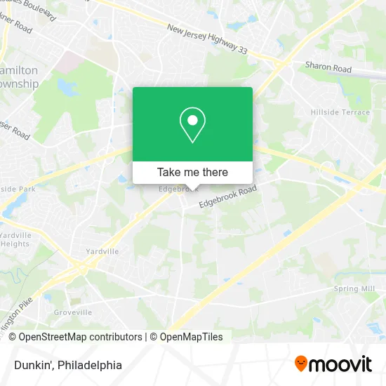 Dunkin' map