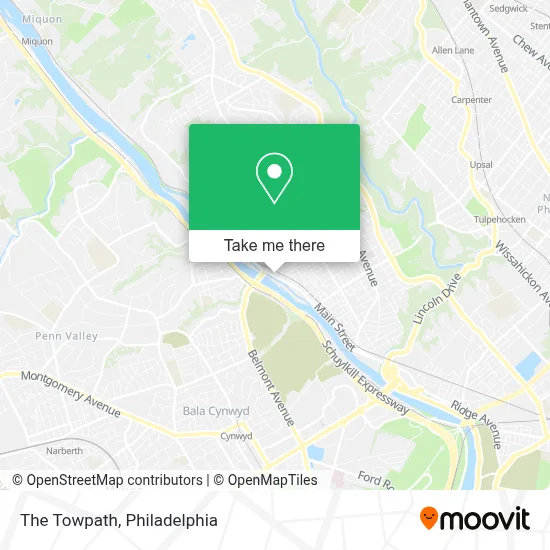 The Towpath map