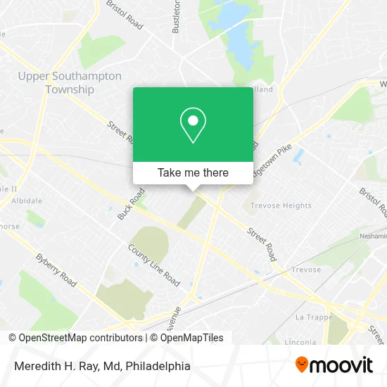 Meredith H. Ray, Md map