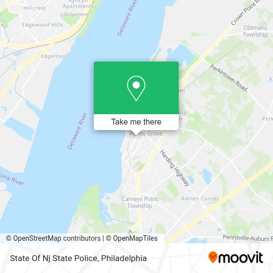 State Of Nj State Police map
