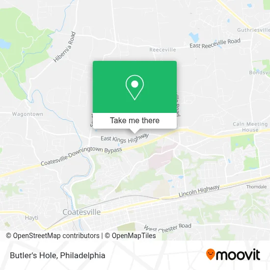 Butler's Hole map