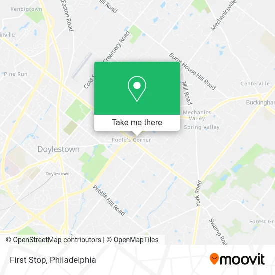 First Stop map