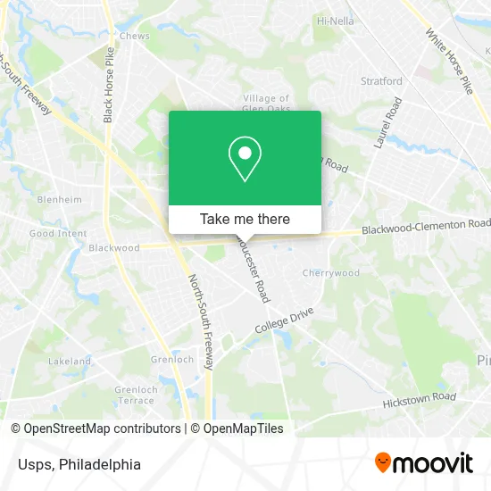 Usps map
