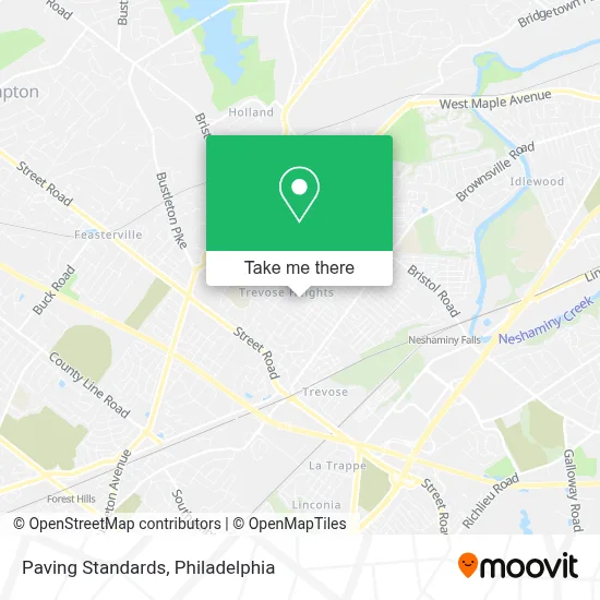 Paving Standards map