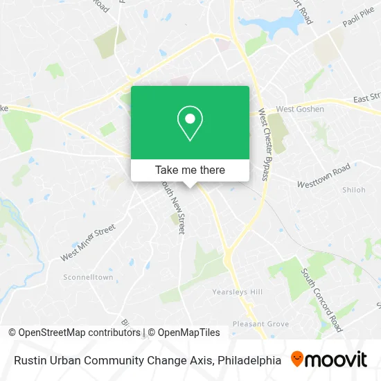 Rustin Urban Community Change Axis map