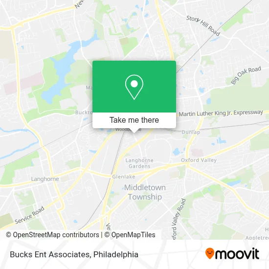 Bucks Ent Associates map