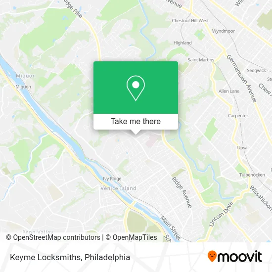 Keyme Locksmiths map