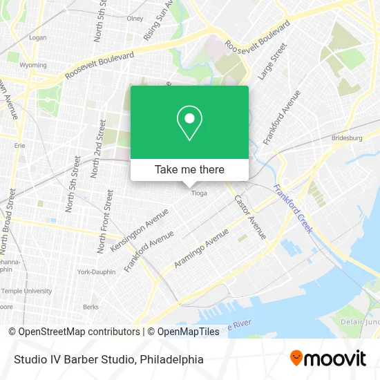 Studio IV Barber Studio map