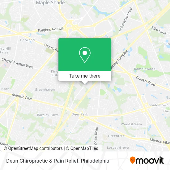 Dean Chiropractic & Pain Relief map