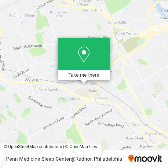 Penn Medicine Sleep Center@Radnor map