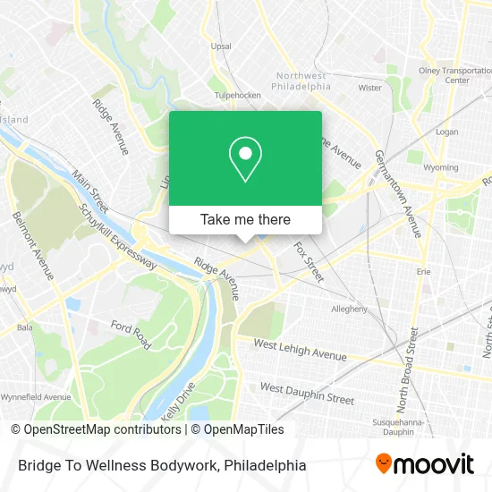 Bridge To Wellness Bodywork map