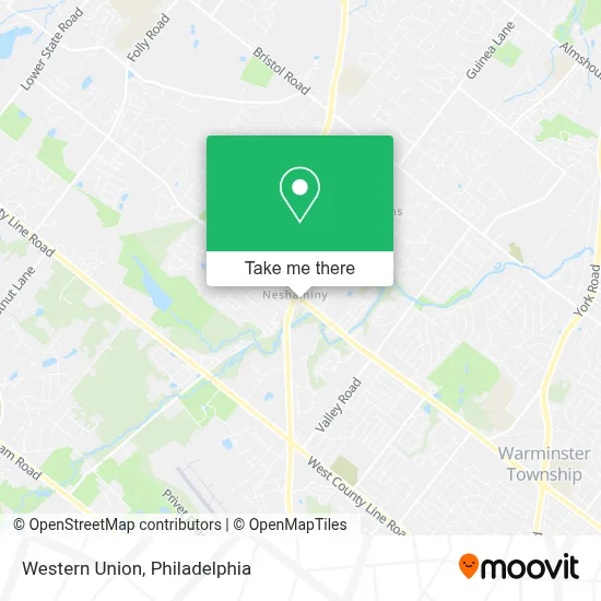 Western Union map
