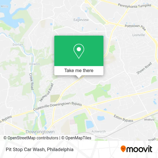Pit Stop Car Wash map