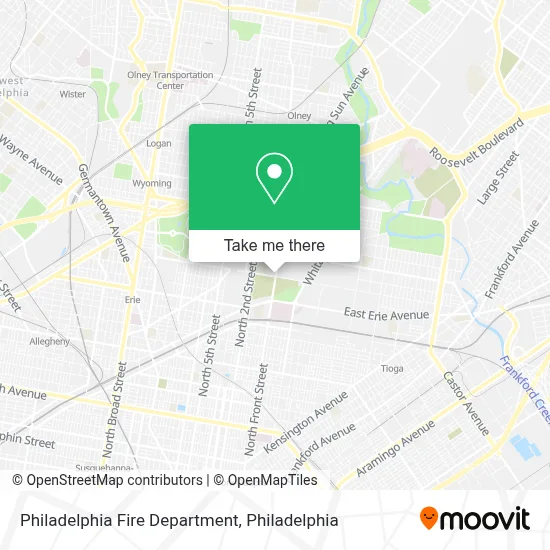 Philadelphia Fire Department map