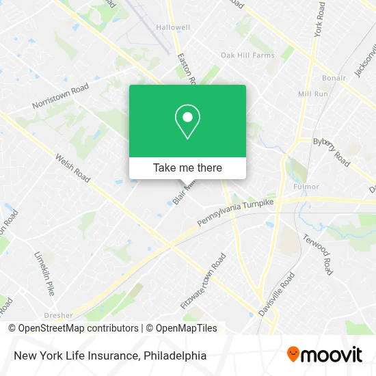 New York Life Insurance map
