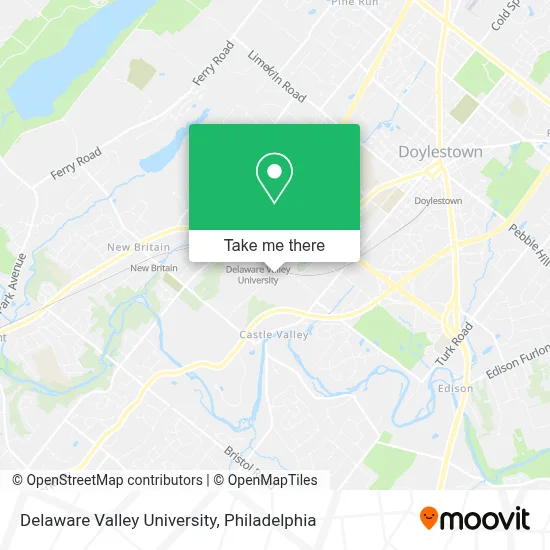 Delaware Valley University map