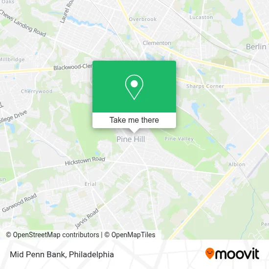Mid Penn Bank map